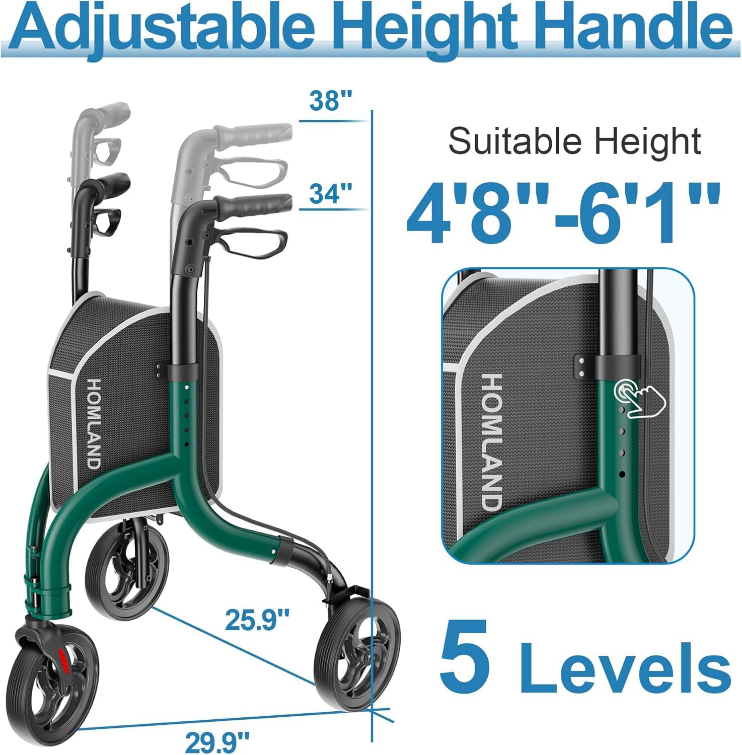 RW310   Three Wheel Walkers for Seniors