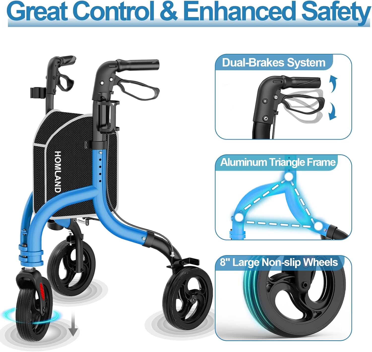 RW310   Three Wheel Walkers for Seniors