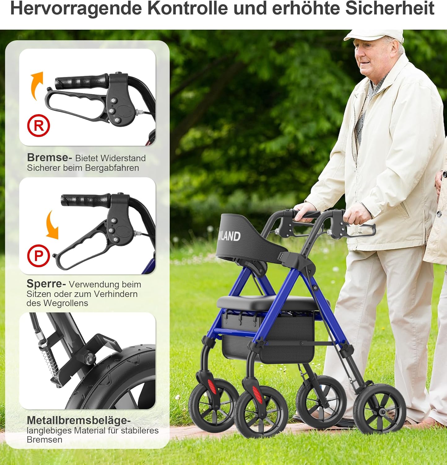 RW410  Walkers for Seniors with Seat
