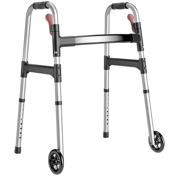 W1  Folding Walkers for Seniors with Wheels